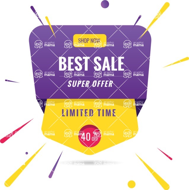 Sale Banner Templates Collection - Colorful Sale Vector Banner
